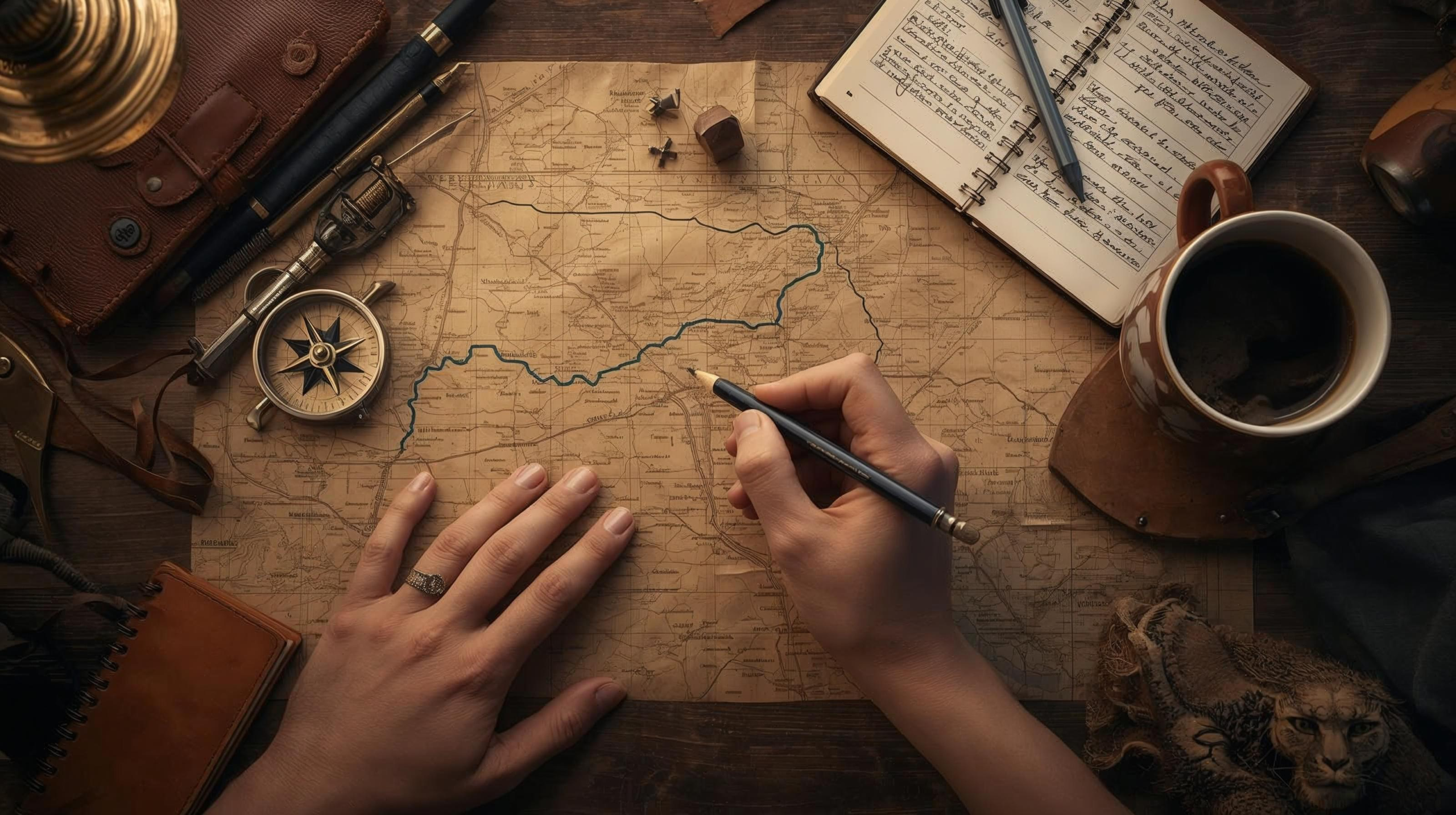 Map symbolizing strategic direction and leadership clarity