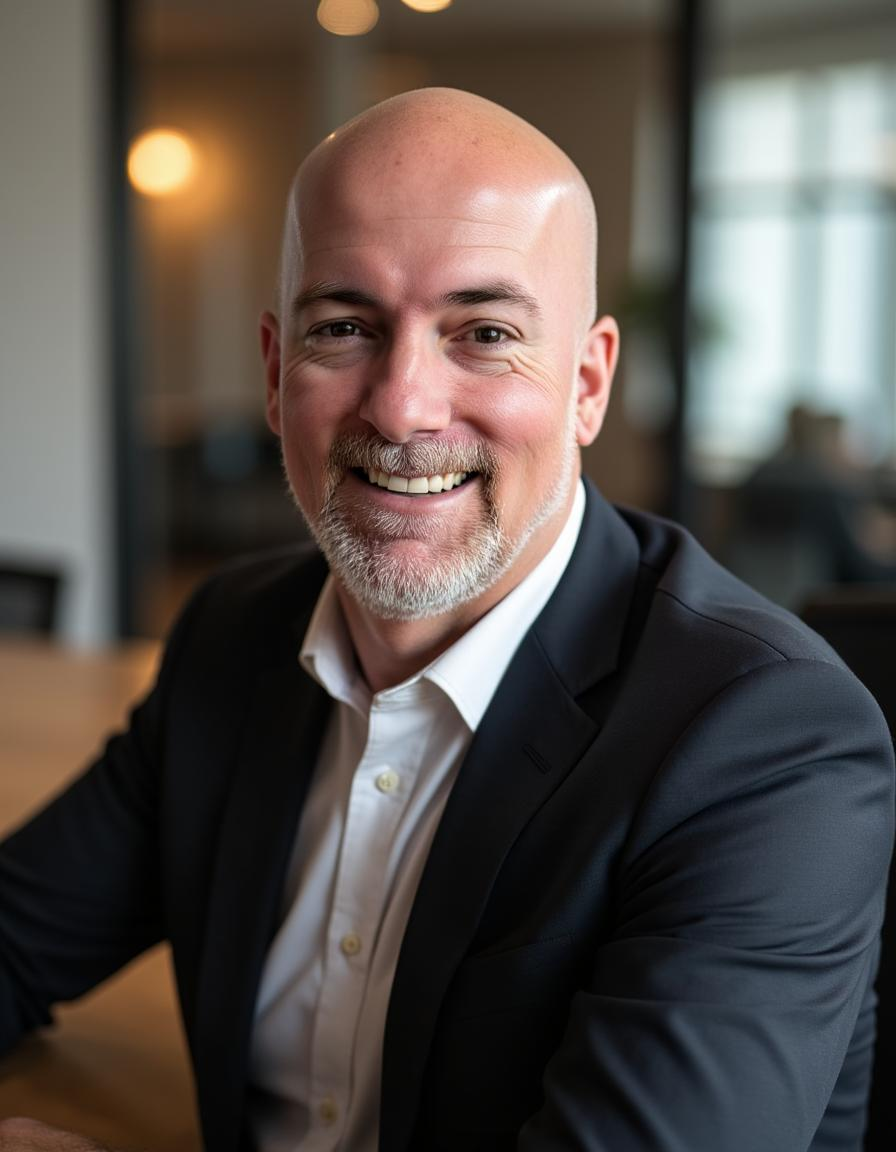 Executive leadership coach Kip Salter guiding a team session